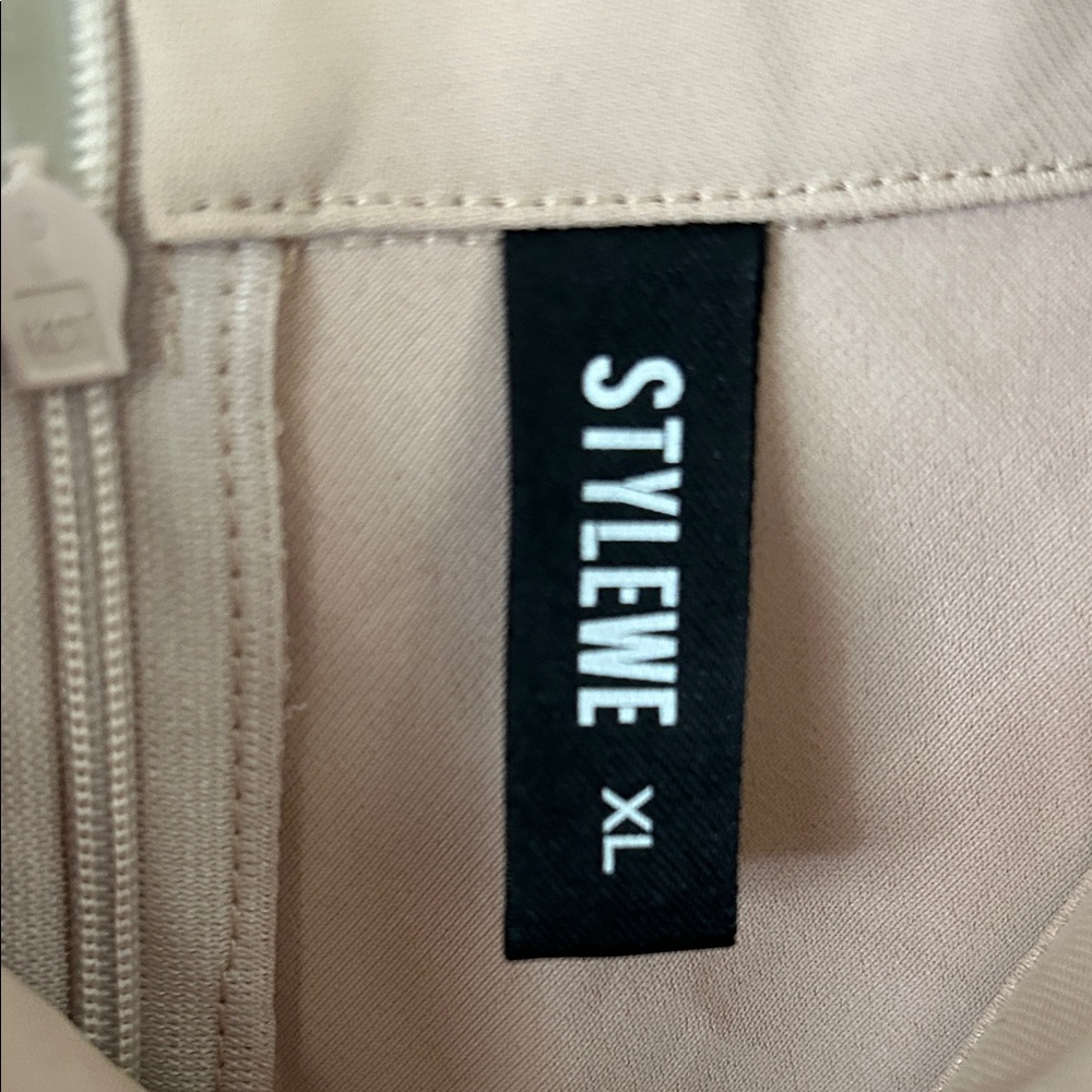 STYLEWE Women’s Tan Halter Neck Tie Blouse, Size XL, NWOT - Picture 5 of 7